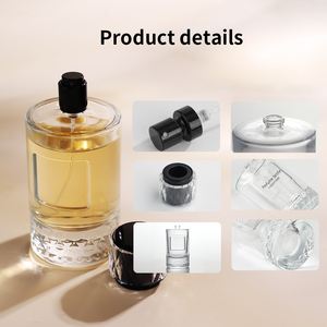 30ml 50ml 100mL botella de Perfume de cristal de lujo forma ovalada vacía única con rociador de bomba para embalaje de Perfume de gama alta - Product Image 2