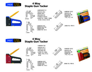 brad nailer JY630 4 in 1 <b>U</b>-type/Pin Heavy Duty JT21,18,1810,PIN,6(1/4")-14mm(9/16") Plastic Heavy Duty Staple Gun - Product Image 2