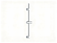 Barre de douche murale moderne en acier inoxydable 201 chromé avec support réglable pour douchette à main
