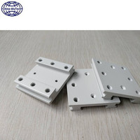 Bon prix cadre de porte en aluminium double vitrage fenêtres en aluminium profil en aluminium à fente en T