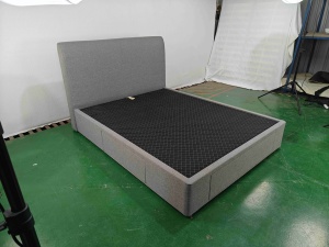 <span class=keywords><strong>Base</strong></span> de Cama Moderna de Tamaño Completo <span class=keywords><strong>con</strong></span> Almacenamiento, Cajones, Somier de Láminas de Madera, Tapicería de Terciopelo y Cabecero Ajustable - Product Image 5