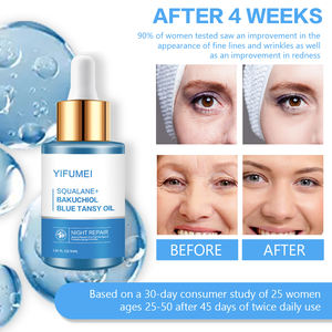 Private Label 100% Pure & Natural Vegan Anti-âge Rides Nuit Repair Glow Vitamin E Squalane Huile essentielle du visage pour le visage - Product Image 3