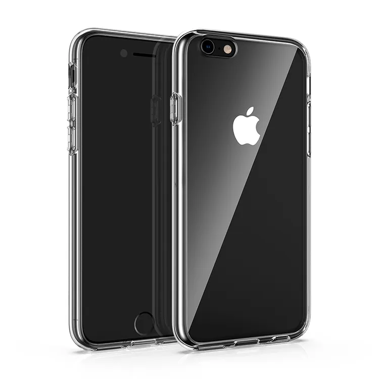 IVANHOE Acryl PC Hard Back Kunststoff hülle Für iPhone 5 5S SE 6S 6 plus PC Transparente klare kristall glänzende Druckknopf hülle