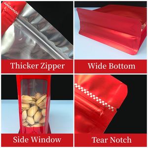 Bolsa de fondo plano, bolsa de embalaje, bolsa de comida para perros, bolsa lateral con ráfagas, embalaje de granos de café, bolsa de plástico para alimentos - Product Image 2