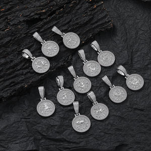 12 pendentifs constellations, colliers superposés style street style, collier pour homme - Product Image 1