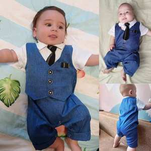 Set Elegante per <span class=keywords><strong>Neonato</strong></span> con Cravatta per Primo Compleanno, 0-3 6 <span class=keywords><strong>9</strong></span> 12 18 24 <span class=keywords><strong>Mesi</strong></span> - Product Image 4