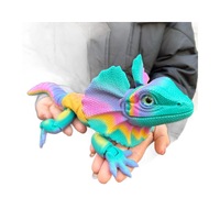Modelo de Lagarto con Orejas Plegables Impreso en 3D al por Mayor, Figura de Animal Realista Articulada, Adorno Decorativo Creativo Novedoso