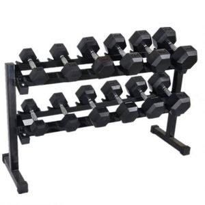 Haltères hexagonaux en caoutchouc noir Mairun de haute qualité MR-goods, en fonte, 2,5 kg à 70 kg, logo personnalisé disponible, durables, pour la relaxation musculaire - Product Image 6