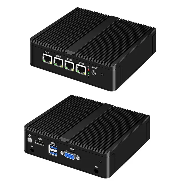 Mini PC Intel Celeron ESXI AES-NI J4125 J5005 4xIntel i226 2.5G LAN Soft Router HD VGA pfSense Firewall Appliance
