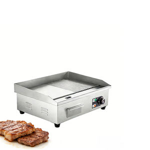 Plancha Eléctrica Comercial, Placa de Hierro Extra Gruesa, Parrilla de Calor Uniforme para Puestos Móviles de Comida y Catering - Product Image 1