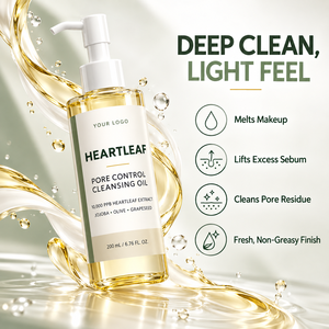 Huile Nettoyante Heartleaf pour le Contrôle des Pores et le Soin du Sébum, Démaquillant Doux et Hydratation Quotidienne, Convient à Tous les Types de Peau - Product Image 2