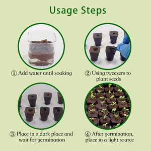 Pi đất than sinh học bùn bông cây giống Chất nền THỦY CANH RAU chất dinh dưỡng khối cắt không cần đất trồng trọt - Product Image 5