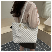 Sac fourre-tout pour femme en PU avec fermeture éclair, grande capacité, sac à bandoulière, petite bourse à monnaie, sac à main rétro simple
