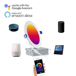 9 wát wifi thông minh có thể điều chỉnh thay đổi độ sáng LED Đèn tại chỗ hiện đại trong nhà Đèn trần với RGB tuya Wifi lõm downlights IP44 đánh giá - Product Image 5