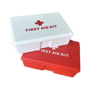 Botiquín de Primeros Auxilios Portátil, Caja de Suministros Médicos de Emergencia de ABS para Uso en el Hogar y al Aire Libre, Modelo SK05, Capacidad para 12 Artículos - Product Image 1