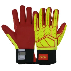 HDD TPR Protector Impact work gloves heavy duty fitness safety rubber mechanic oil gloves work impact gloves on sale