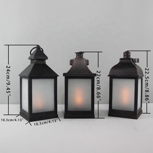 Trong nhà trang trí nội thất cổ điển Pin hoạt động hẹn giờ Led nhảy múa lửa ngọn lửa nến đèn lồng với nhấp nháy hiệu ứng ngọn lửa - Product Image 3