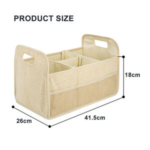 علبة حفاضات مضلعة مع سعة كبيرة متعددة المقصورة أنيقة للسفر - Product Image 4