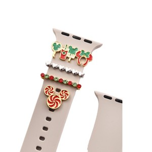 Anneau décoratif de bracelet en silicone <span class=keywords><strong>Mickey</strong></span> de Noël pour pièces de montre <span class=keywords><strong>Apple</strong></span> <span class=keywords><strong>Watch</strong></span> avec design festif <span class=keywords><strong>Mickey</strong></span> - Product Image 5