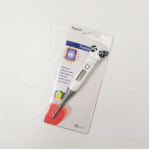 Termometer Oral dewasa, pengukur suhu plastik Digital biru muda cepat membaca demam rumah tangga - Product Image 6