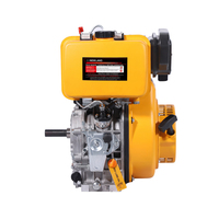 Moteur diesel monocylindre 4 temps refroidi par air de haute qualité, 13 CV, fabriqué en Chine, démarrage par lanceur