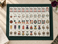 Jeu de Mahjong américain personnalisé avec motif papillon, en mélamine, 1,42*0,96*0,43 pouces, tuiles de Mahjong à motif floral papillon, jeu de table