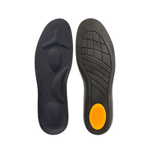 4D Unisex Soft Sole Comfortable Sports Shock Absorption Sweat-Absorbing PU Full Insoles for Arch <b>Support</b> - Product Image 1