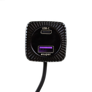 Cargador de coche de 100W cable de carga súper rápida PD30W QC3.0 adaptador USB tipo C 3 cargador de teléfono de coche multipuerto con iluminación de respiración - Product Image 6