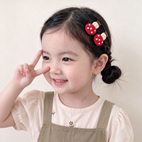 Barrettes pour enfants entièrement enveloppées, sans tiraillement de cheveux, épingles à cheveux champignon, accessoires en ruban pour usage quotidien