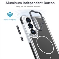 Étui de téléphone magnétique robuste pour Samsung Galaxy S26, double couche, antichoc, coque de protection robuste pour mobile
