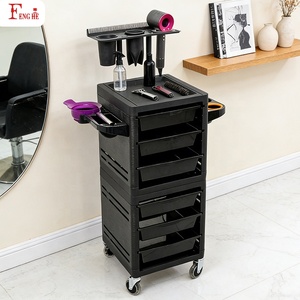 Equipo Profesional de Salón, Carrito Rodante de 6 Cajones con Soporte para Extensiones de Cabello para Peluquería y Barbería - Product Image 4