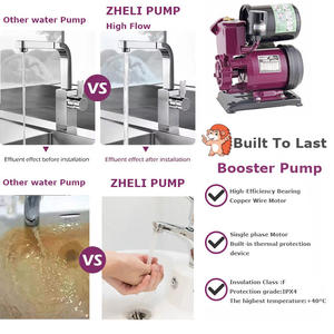 Automático portátil alta pressão baixo ruído auto priming booster bomba de água para irrigação agrícola industrial doméstica - Product Image 4