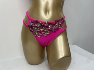 Conjunto de Lencería con Aros y Pedrería para Carnaval de Samba, Estilo Pasati, para Desfiles, Cabaret, Teatro de Broadway, Mardi Gras, Espectáculos de Las Vegas - Product Image 5