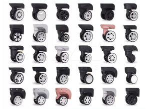 Parti di ricambio universali carrello bagagli ruote sacchetto di plastica piedino accessori da viaggio per valigia - Product Image 4