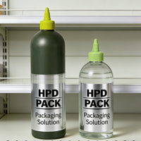 Bouteille pulvérisateur en PET vert mat de qualité alimentaire 100-1000 ml |   Emballage cosmétique personnalisé avec logo, distributeur d'huile d'olive, bouchon à vis