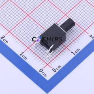 TS-1095KD-A17B3-D2 Tactile Switch Through hole-4P,6x6mm Switch Single Pole Single Throw Round Button 2.5N Through Hole - Product Image 2