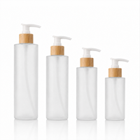 Flacons en plastique PET uniques de 100-250 ml pour shampoing, savon liquide, lotion, cosmétiques, avec pompe de remplissage pour crème visage