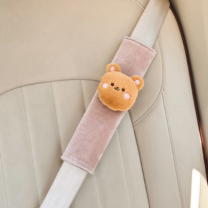 Cartoon <b>Animal</b> Seatbelt Shoulder Pad for Kids Car, Soft Anti Choke Adjustable Positioner Universal, for BMW Toyota Honda - Product Image 5