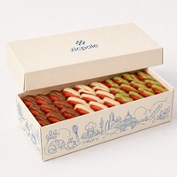 Custom Length Luxury French Strawberry Chocolate Cake Bar Tiramisu Brownie Mousse Cake Fruit Dessert Packaging Gift Box