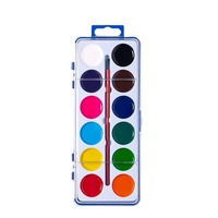 Peintures artistiques pour enfants transfrontalières, 8+ ans, 8 couleurs, 12 couleurs, 40 pièces, grande boîte, pigments semi-séchés, palette de poudres solides