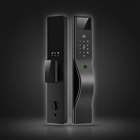 Cerradura Inteligente de Seguridad con App Tuya/TT Lock para Desbloqueo por Huella Dactilar, Grado C, Fácil Instalación, para Puerta Principal Exterior de Aluminio/Latón
