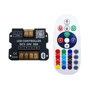 High Quality Metal 30A Led Light Dimmer BT Music APP Wireless RF Remote Control LED RGB Controller For 2835 5050 LED Strip Light