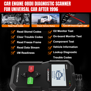 Konnwei kw590 OBD2 Scanner công cụ chẩn đoán cho tất cả các xe 12V OBD2 giao thức xe đọc mã động cơ phân tích với 3000 + Mã - Product Image 5