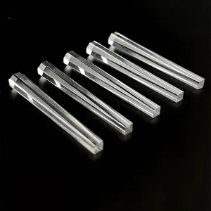 Customization Optical Glass Fused Silica Light Guide Rod Stage Light Guide Prisms