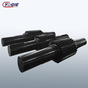 Directamente de fábrica 42crmo aleación de acero forjado engranaje helicoidal horno rotatorio principal piñón grande eje de engranaje grande - Product Image 6