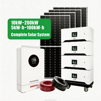 Système de stockage d'énergie solaire hybride 10 kW 15 kW 20 kW avec batterie LiFePO4 et onduleur MPPT à onde sinusoïdale pure pour l'alimentation solaire domestique