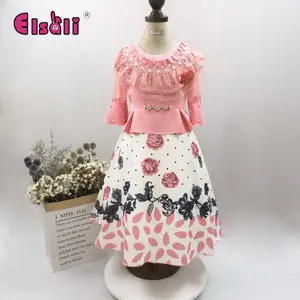 Elsali Hot Selling Dresses For Girls Of 11 Years Kids Princess Costume Flower Girls Dresses