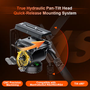 Monopié de Viaje <span class=keywords><strong>COMAN</strong></span> M1 Pro V5 con Placa de Liberación Rápida para Cámara DSLR, Soporte de Trípode Ligero con Elevación con un Clic, Capacidad de Carga de 20 kg - Product Image 3