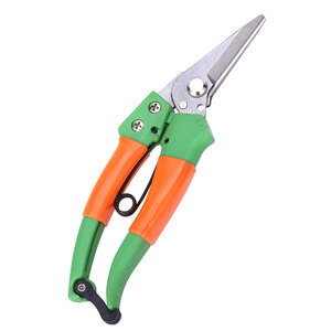 Green-handled Long Straight-tipped Fruit Picking Shears Stainless Steel Blade For Oranges Vegetables Grapes Gardening Pruning - Product Image 5