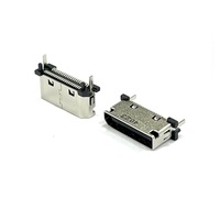 Amphenol SFF-8612 OCuLink 80-Pin 8-Kanal-Steckverbinder mit Hoher Dichte und Rechtwinkligem Anschluss für NVMe-Backplane